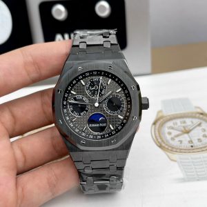 Audemars Piguet Royal Oak Calendario Perpetuo 26579CE Quadrante Grigio Ceramica Nera Miglior Replica APSF 41mm Orologio