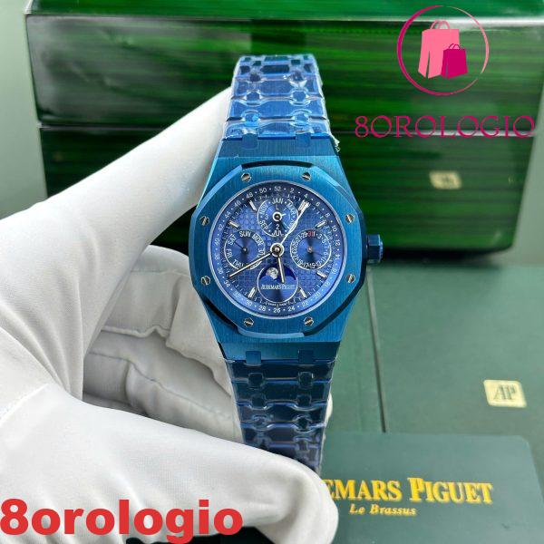 Audemars Piguet Royal Oak Calendario Perpetuo 26579CS Ceramica Blu 1:1 Miglior Replica BBR 41mm Orologio - immagine 6