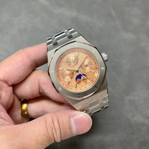 Audemars Piguet Royal Oak Perpetual Calendar 26615TI Quadrante Salmone Replica di Alta Qualità 41mm Orologio