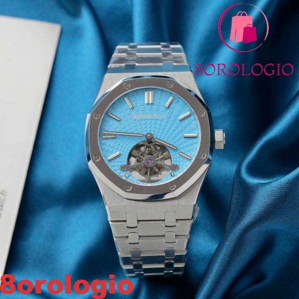 Replica di Alta Qualità Audemars Piguet Royal Oak Tourbillon Quadrante Tiffany Blue 41mm Orologio