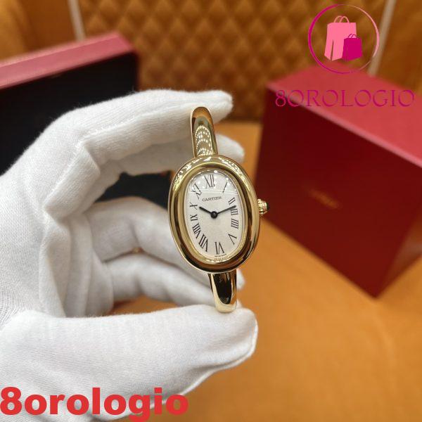 Cartier Baignoire WGBA0037 Small Model 18K Oro Giallo Avvolto 1:1 Migliore Replica (Misura del Polso 15, 16, 17cm) Orologio