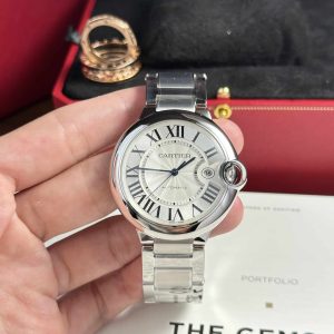 Cartier Ballon Bleu W69012Z4 Quadrante Bianco Replica Migliore 42mm Orologio