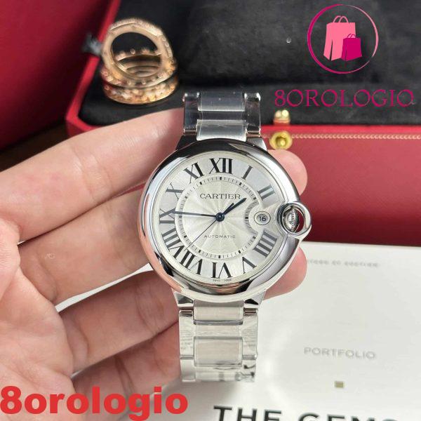 Cartier Ballon Bleu W69012Z4 Quadrante Bianco Replica Migliore 42mm Orologio - immagine 3