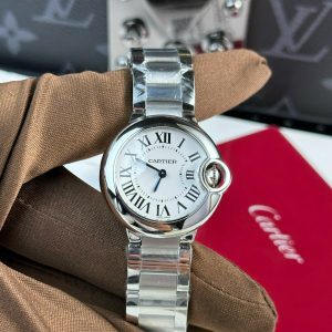 Cartier Ballon Bleu WSBB0067 Quadrante Argentato Opalino al Quarzo Miglior Replica AF 28mm Orologio