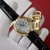Cartier Ballon Bleu Oro Giallo Quadrante Bianco Pelle Replica 36mm Orologio