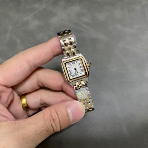 Cartier Panthère De Cartier Modello Piccolo Bicolore Oro Giallo Quadrante Bianco Migliore Replica BVF 23mm X 30mm Orologio
