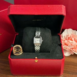 Cartier Panthère De Cartier Acciaio Modello Piccolo Quadrante Bianco Replica BVF 23mm X 30mm Orologio
