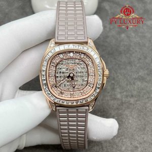 Patek Philippe Aquanaut 5062/450R-001 Replica in oro massiccio 18K con diamanti 38.8mm su misura Orologio
