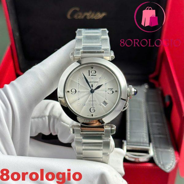 Cartier Pasha De Cartier WSPA0009 Acciaio Quadrante Bianco Replica BVF 41mm Orologio - immagine 5