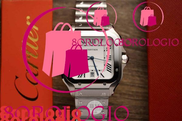 Cartier Santos Modello Grande Quadrante Bianco Migliore Replica BVF 39.8mm Orologio