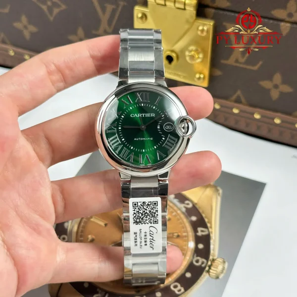 Cartier Ballon Bleu De Cartier CRWSBB0071 Quadrante Verde Migliore Replica AF 40mm Orologio - immagine 5