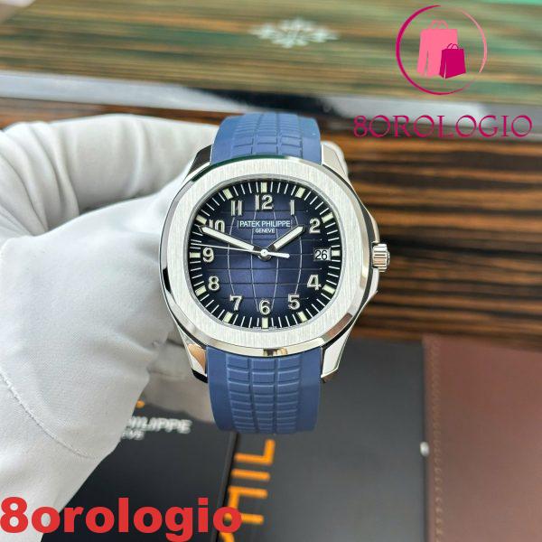 Patek Philippe Aquanaut 5168G-010 Quadrante Blu Modificato Opzione Completa Super Clone Best Replica 42.2mm Orologio - immagine 7