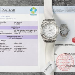 Hublot Big Bang One Click Steel White Pavé Custom Natural Diamonds Migliore Replica 39mm Orologio