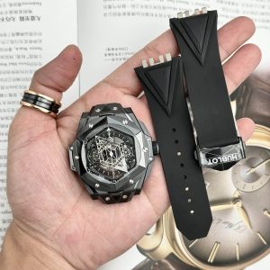 Hublot Big Bang Sang Bleu II Black Ceramic Quadrante Nero Migliore Replica 45mm Orologio