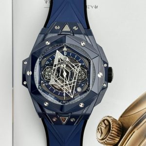 Hublot Big Bang Sang Bleu II Ceramica Blu Gomma Replica BBF 45mm Orologio