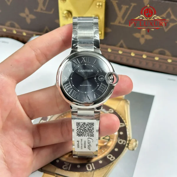 Cartier Ballon Bleu De Cartier WSBB0060 Quadrante Grigio Migliore Replica AF 40mm Orologio - immagine 4