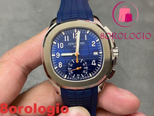 Replica Patek Philippe Aquanaut 5968G Cronografo Quadrante Blu 42.2mm Orologio