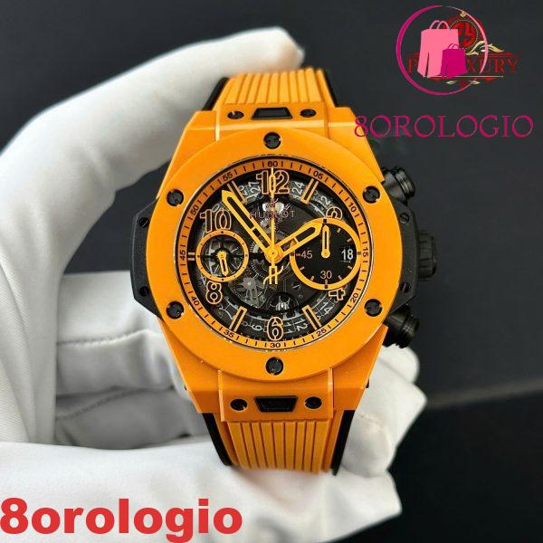 Hublot Big Bang Unico Orange Ceramic Chronograph Migliore Replica BBF 42mm Orologio - immagine 3