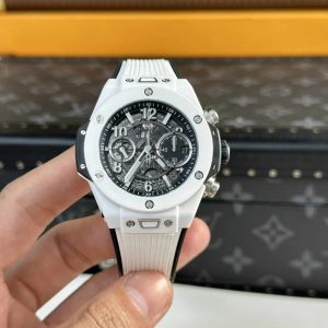 Hublot Big Bang Unico Ceramica Bianca Migliore Replica BBF 42mm Orologio