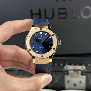Hublot Classic Fusion King Gold Quadrante Blu Migliore Replica JJF 38mm Orologio