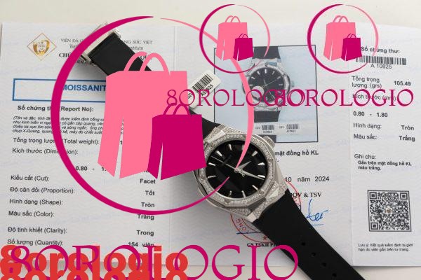 Hublot Classic Fusion Orlinski Titanium Black Alternative Pavé Custom Moissanite Replica 1:1 40mm Orologio - immagine 4