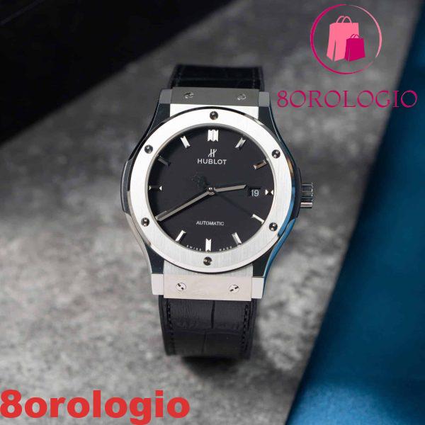 Hublot Classic Fusion Titanium Quadrante Nero Migliore Replica JJF 42mm Orologio