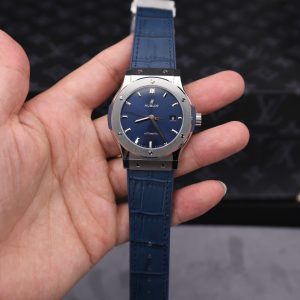 Hublot Classic Fusion Titanium Cinturino in Pelle Quadrante Blu Replica 1:1 42mm Orologio