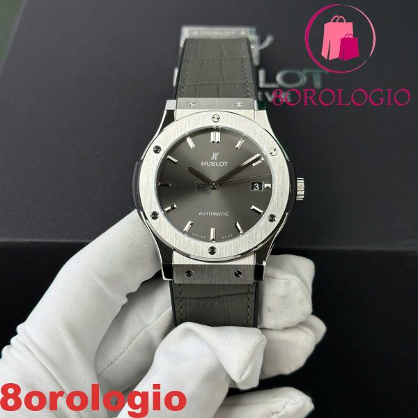 Hublot Classic Fusion Titanium Uomo Quadrante Grigio Replica WWF Factory Migliore 45mm Orologio - immagine 2