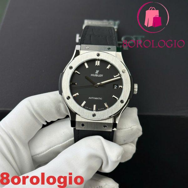 Hublot Classic Fusion Titanium Orologio da Uomo Quadrante Nero WWF Factory Miglior Replica 45mm Orologio - immagine 2