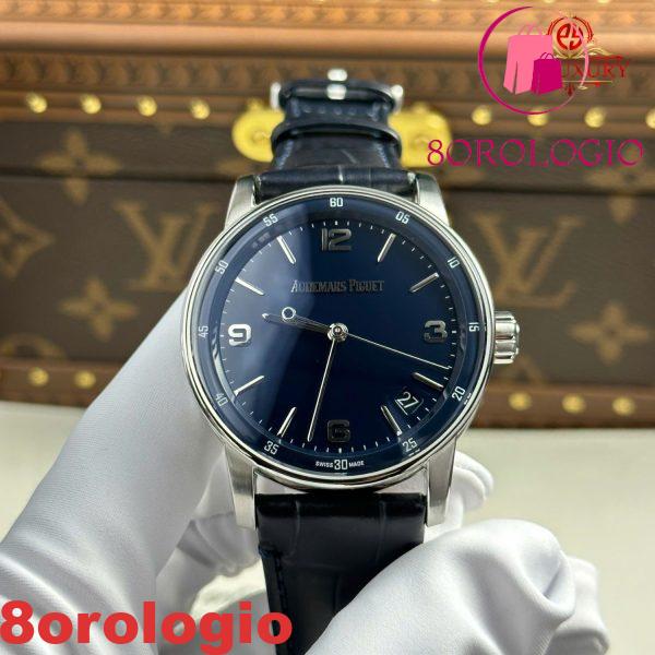 Audemars Piguet Code 11.59 Automatic 15210BC Quadrante Blu Cinturino in Pelle 1:1 Miglior Replica APSF 41mm Orologio - immagine 6