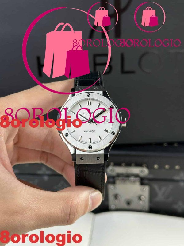Hublot Classic Fusion Quadrante Bianco in Titanio Migliore Replica JJF 38mm Orologio - immagine 2