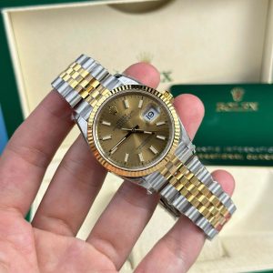 Rolex Datejust 126233 Due Toni Oro Giallo Quadrante Champagne Bracciale Jubilee Replica di Alta Qualità VSF 36mm Orologio