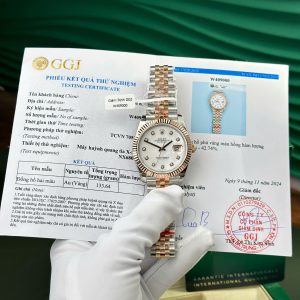 Rolex Datejust 126331 Bicolore 10K Oro Everose Rivestito Quadrante MOP Bianco Jubilee Migliore Replica 41mm Orologio