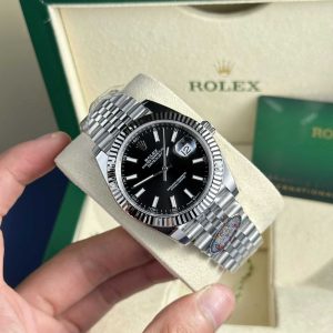 Rolex Datejust 126334 Quadrante Nero Luminoso Jubilee Migliore Replica Clean Factory 41mm Orologio