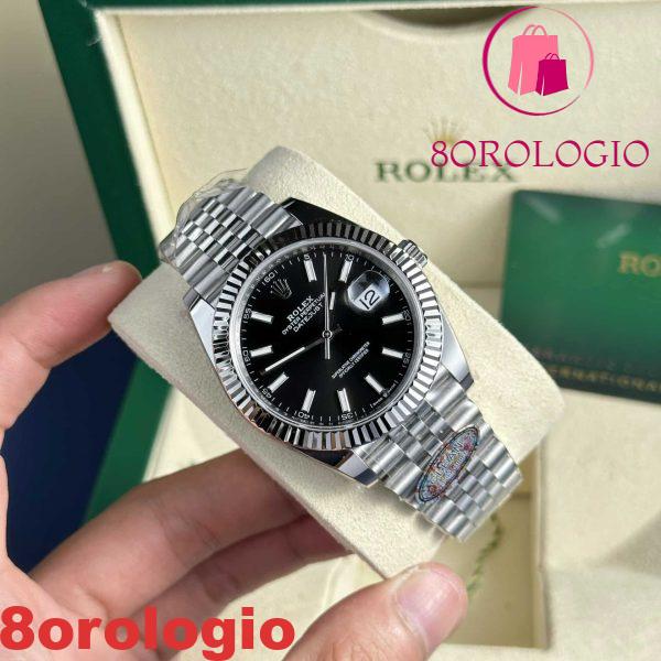 Rolex Datejust 126334 Quadrante Nero Luminoso Jubilee Migliore Replica Clean Factory 41mm Orologio