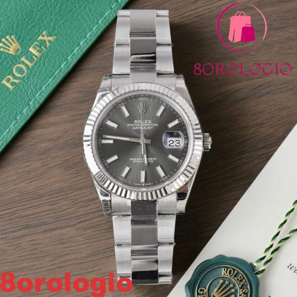 Replica Rolex Datejust 126334-0013 Quadrante Grigio Luminoso Bracciale Oyster 1:1 Miglior Replica VSF 41mm Orologio