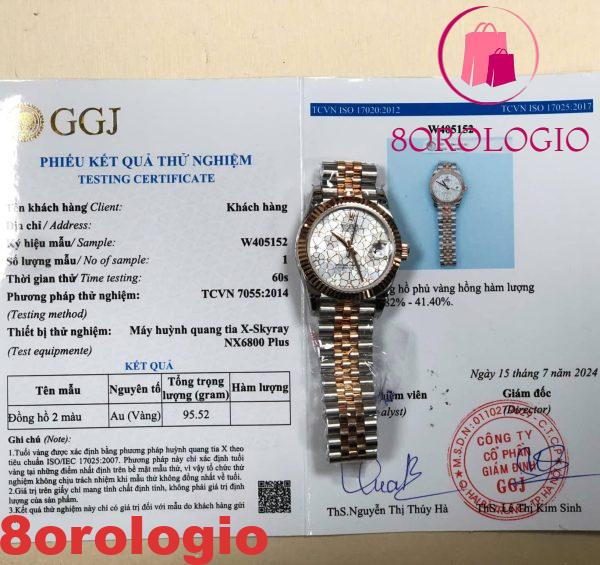 Replica Rolex Datejust 278271 Quadrante Argento Floreale Bicolore Oro Rosa 10K Jubilee Migliore 31mm Orologio - immagine 6