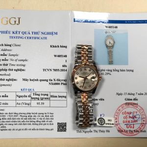 Rolex Datejust 278271 Quadrante Sundust Bicolore 10K Oro Rosa Avvolto Jubilee Migliore Replica 31mm Orologio
