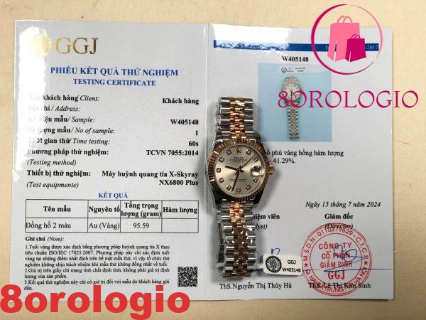 Rolex Datejust 278271 Quadrante Sundust Bicolore 10K Oro Rosa Avvolto Jubilee Migliore Replica 31mm Orologio