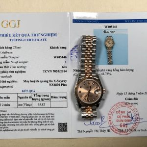 Replica migliore Rolex Datejust 278271 Bicolore Oro 10K Rivestito Quadrante Rosa con Diamanti Jubilee 31mm Orologio