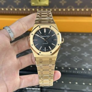 Audemars Piguet Royal Oak 15400OR Oro Rosa Quadrante Nero Replica 41mm Orologio