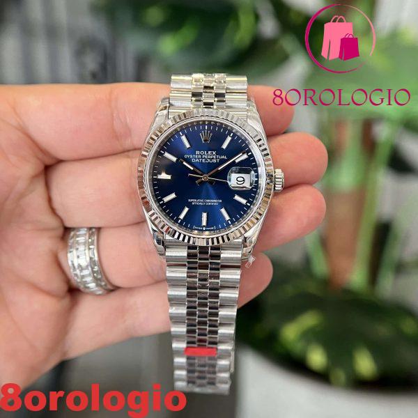Rolex Datejust 36 126234 Quadrante Blu Luminoso Bracciale Jubilee Migliore Replica VS Factory Orologio