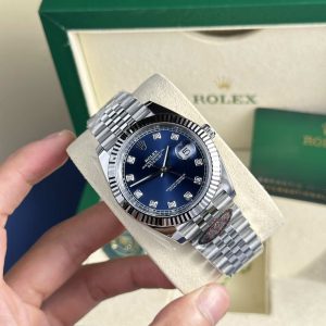 Rolex Datejust 41 126334 Quadrante Blu con Diamanti Jubilee Miglior Replica Clean Factory Orologio