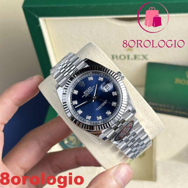 Rolex Datejust 41 126334 Quadrante Blu con Diamanti Jubilee Miglior Replica Clean Factory Orologio