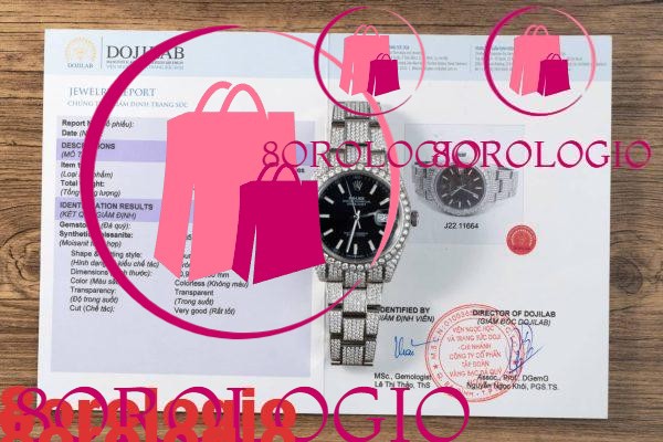 Rolex Datejust Quadrante Nero Luminoso Iced Out Moissanite Miglior Replica 41mm Orologio