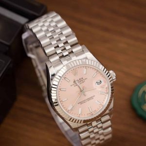 Replica Rolex Datejust 31mm Quadrante Rosa Indici Luminosi Jubilee Orologio