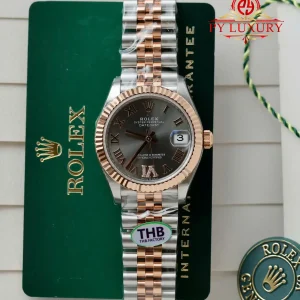 Replica Rolex Datejust 278271 Bicolore Oro Rosa Quadrante Ardese con Diamanti Cinturino Jubilee 1:1 Migliore THB 31mm Orologio
