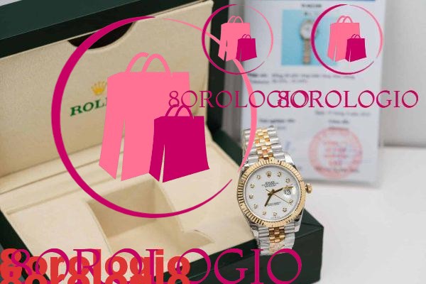 Rolex Datejust Due Toni 10K Oro Giallo Replica Quadrante Bianco MOP Jubilee 31mm Orologio