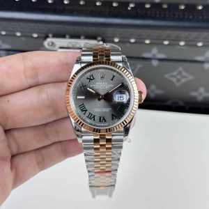 Rolex Datejust Wimbledon Due Toni Oro Rosa Jubilee Miglior Replica 36mm Orologio
