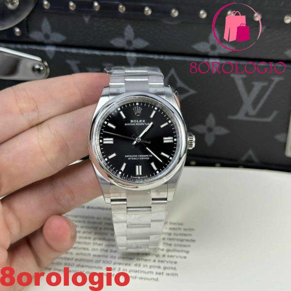 Rolex Oyster Perpetual 126000 Quadrante Nero Migliore Replica Clean Factory 36mm Orologio
